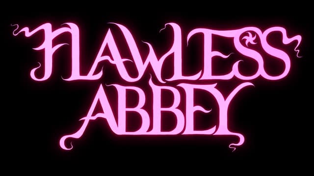 Curved, elegant lettering with swirling extensions and a mystical flair.