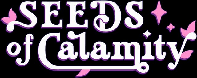 Stylized serif font with floral accents and star elements, soft curves.