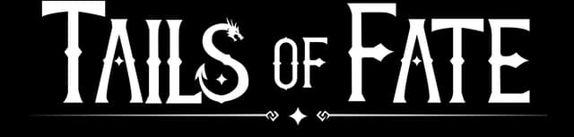 Stylized font with dragon head and tail on "S," angular letters, ornate embellishments.