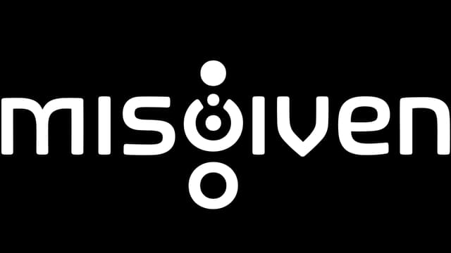 Stylized futuristic font with circular accents and unique dot patterns.