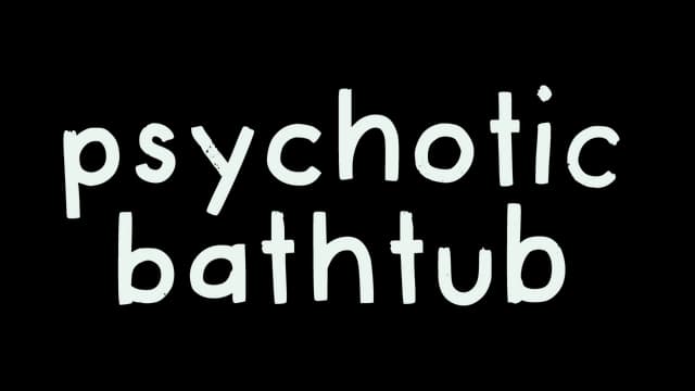 Rounded, lowercase font with uneven, playful spacing; simple design.