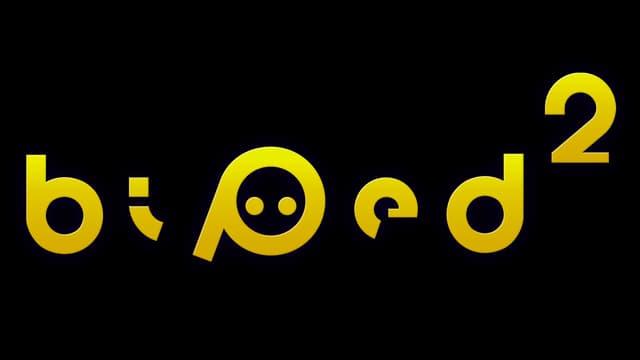Rounded yellow font with playful circular design; “p” has two dots like eyes.