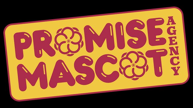 Rounded bold letters with floral elements, colorful and playful signboard style.