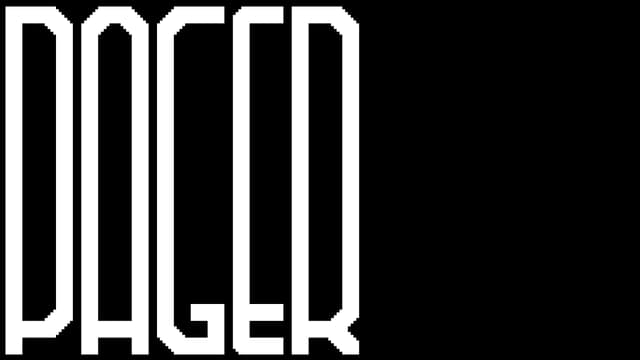 Bold, elongated letters with narrow spacing create a stark, eerie effect.
