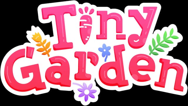 Rounded pink letters with floral accents and a carrot for the "i" dot.