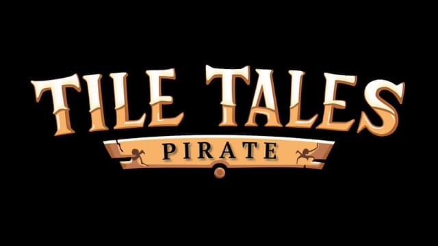 Pirate-themed serif font with ornamental wooden plaque design.