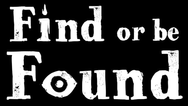 Stylized serif font with a candle for "i" and an eye symbol replacing "o."