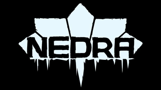 Angular font with jagged edges and geometric symmetry, resembling a flower.