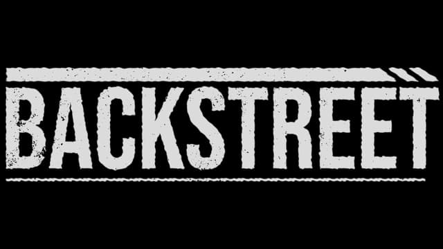 Bold uppercase font with horizontal underlines and a distressed texture.
