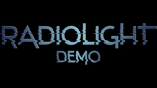 Stylized blocky font with sharp angles, glitch effects, and layered shadows.