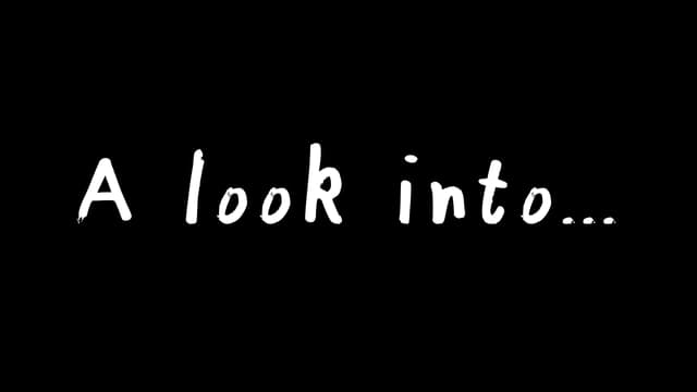 Handwritten-style font with uneven letter heights and whimsical dots.