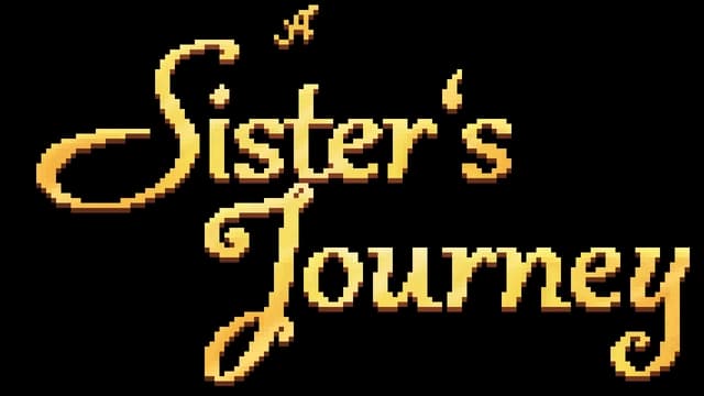 Pixelated golden script with ornate flourishes and elegant curves.