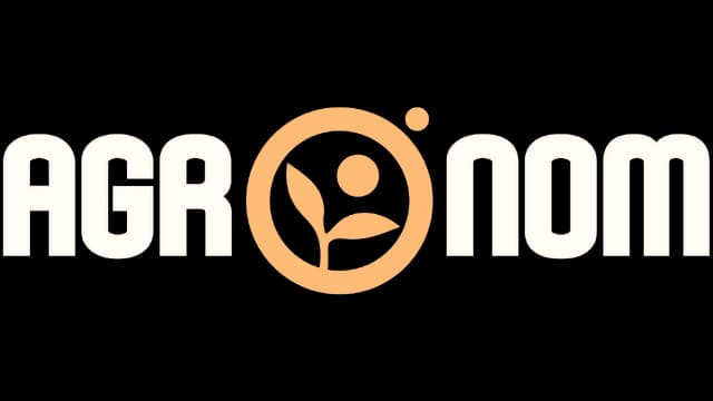 Bold, blocky font with a sprouting plant motif inside the 'O', conveying growth and automation.