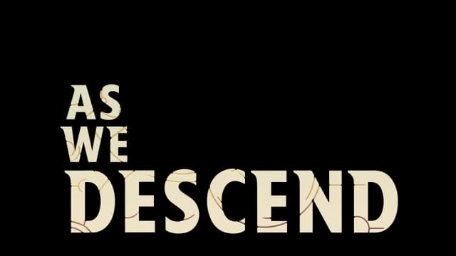 Bold serif font with cracks and subtle shadows on uppercase letters.
