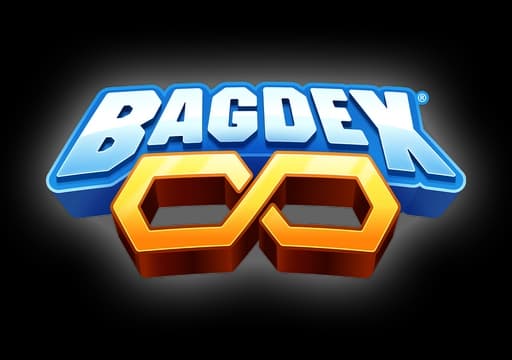 Bold blue font with 3D effect; golden infinity symbol beneath.