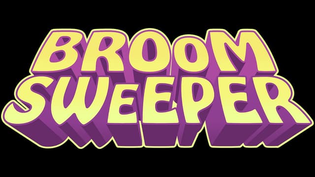 3D blocky letters with thick outlines; bold, playful font in purple and yellow.