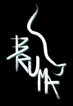 Bruma: Rough brushstroke lettering with a long sweeping stroke like a cat tail.