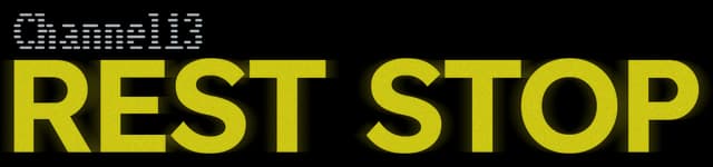 CH13: Bold block sans-serif, wide letters with a cracked glitch effect overlay.