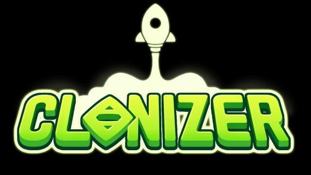 Rounded, green font with bold outlines and an imaginative rocket element.