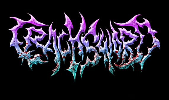 CrackSword: jagged spiked metal-style lettering with purple-to-cyan splatter texture.