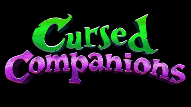 3D green and purple textured font with a mystical, enchanted style.