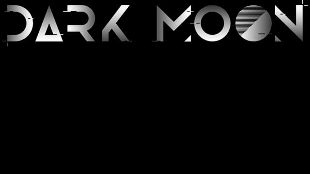 Text features a futuristic, fragmented font with glitch-like patterns.