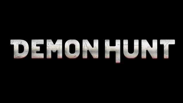 Bold, cracked metallic letters with subtle red glow beneath.