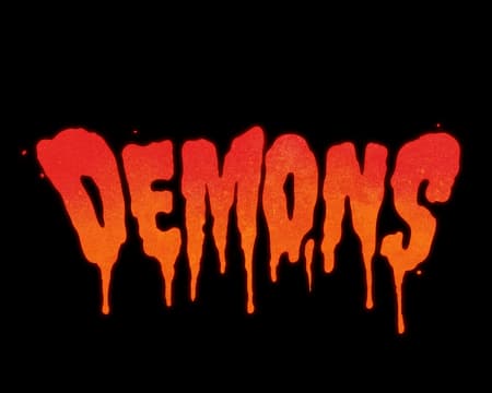 Dripping, fiery orange-red text with a melting effect.