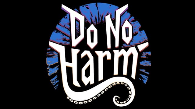 Stylized, ornate lettering with tentacle-like extensions and sunburst effect.