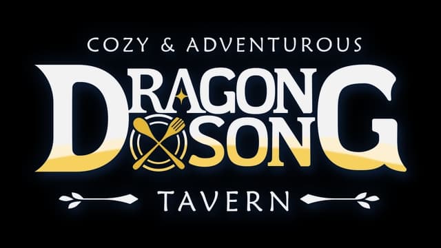 Bold serif font with stylized spoon and fork in a yellow gradient.
