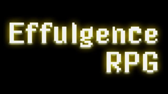 Retro pixelated font with glowing yellow glow and blocky style.