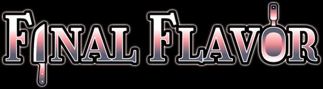 Final Flavor: Bold serif letters with thick outline and subtle gradient shine.