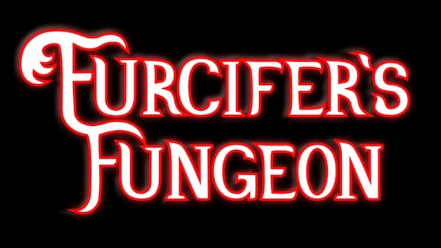 Fancy red font with glowing outlines and ornate, flowing letter flourishes.