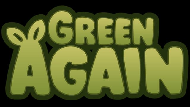 Rounded green font with leaf-like accents on "A," conveying a nature-themed feel.