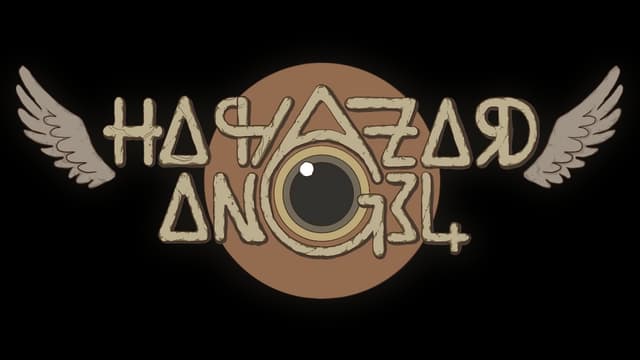 Ancient-style font with wings and an eye symbol; earthy, adventurous feel.
