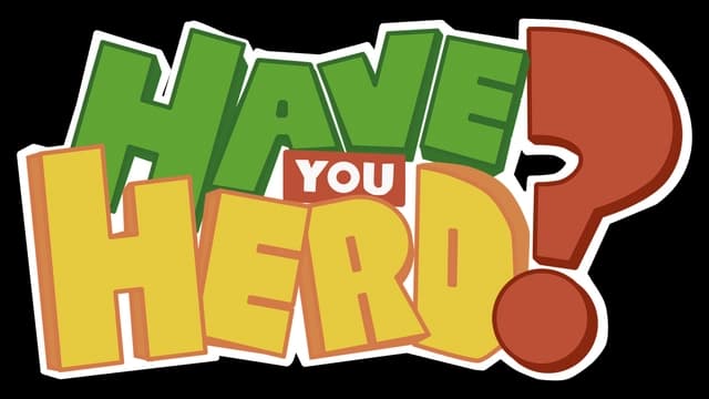 Bold, blocky letters with playful staggered alignment and a large question mark.