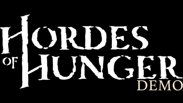 Rustic serif font with worn edges; "DEMO" in small, italicized letters.