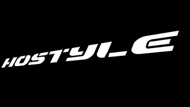 Italicized bold text with wide spacing and dynamic forward tilt.