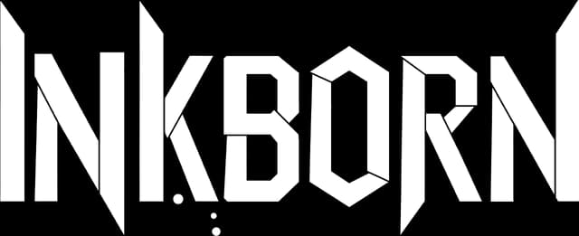 Futuristic, angular font with pointed edges and narrow spacing.