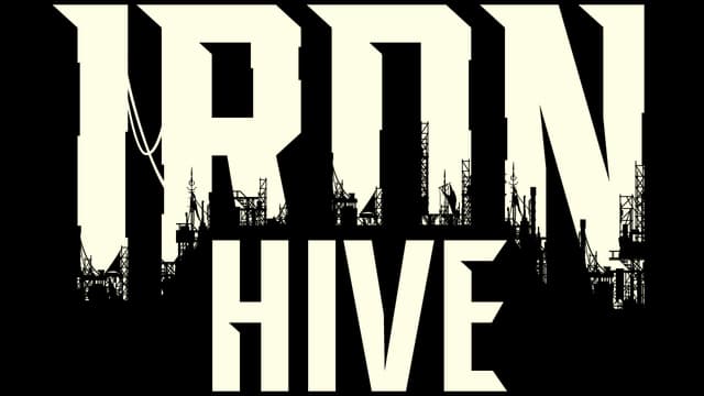 Bold blocky font with jagged lower edges, resembling a cityscape under construction.