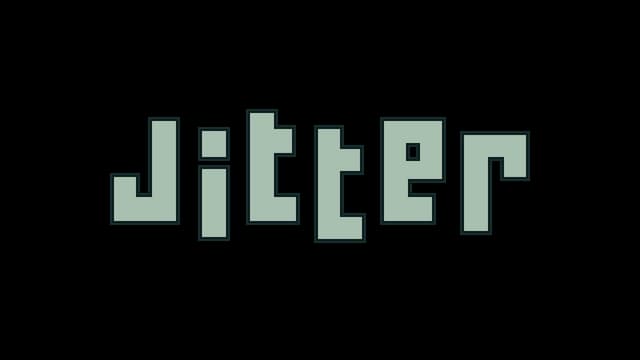 Blocky, sans-serif font with a slight shadow for a bold 3D effect.
