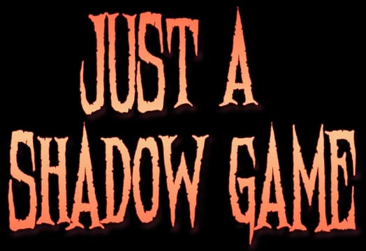 Gothic, jagged font with shadow-like extensions on letters.