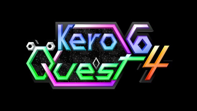 Retro style font with neon colors and frog eye accents; 3D futuristic flair.