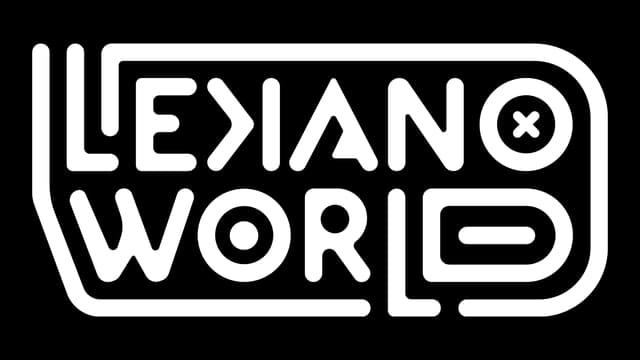 Rounded, futuristic font with geometric shapes and tech-themed lines accentuating letters.