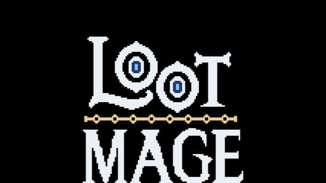 "Pixelated serif font with eye motifs inside curved 'O's and a beaded line."