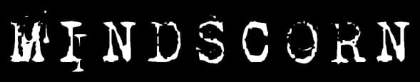 Mindscorn: Distressed, uneven blocky font with eerie gaps and irregular serifs.