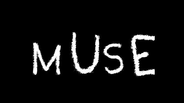 Hand-drawn, textured white letters with uneven strokes.
