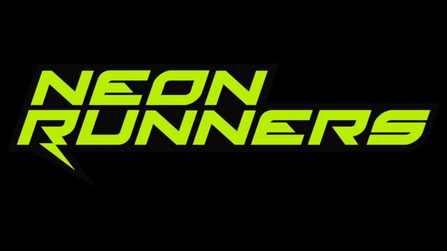 Stylized green font with angular edges; "R" features a lightning bolt.