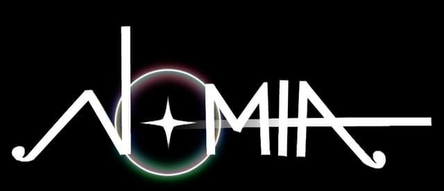 Stylized thin font with elongated lines and a central starburst design around "O".