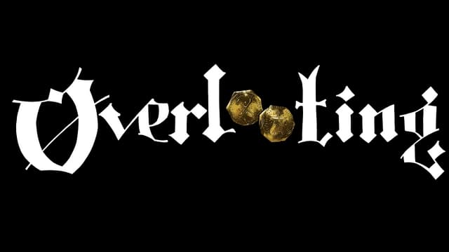 Gothic-style font with gold coin accents replacing two "o" letters.